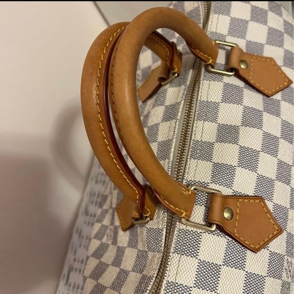 Louis Vuitton Damier Azur Speedy 30 with matching wallet - Picture 4 of 13